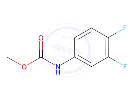 Chemical structure of Carbamic acid, N-(3,4-difluorophenyl)-, methyl ester