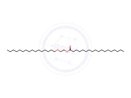 Chemical structure of Octadecanoic acid 2-(hexadecyloxy)ethyl ester