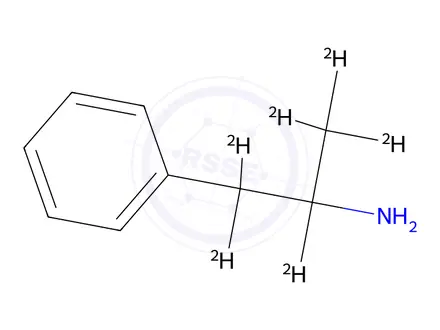 Chemical structure of (±)-Amphetamine-D6