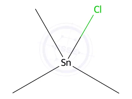 Chemical structure of Trimethyltin Chloride