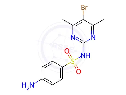 Chemical structure of Sulfabromomethazine