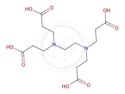 Chemical structure of 3,3',3'',3'''-(ETHYLENEDINITRILO)TETRAPROPIONIC ACID
