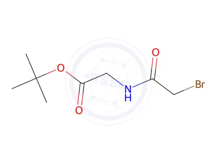 Chemical structure of N-(2-Bromoacetyl)-1,1-dimethylethyl Ester Glycine