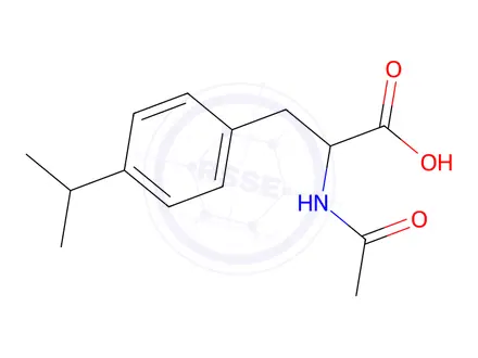 Chemical structure of 2-Acetamido-3-(4-isopropylphenyl)propanoic acid