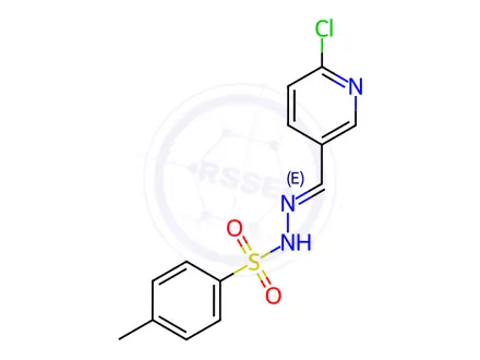 Chemical structure of N'-((6-Chloropyridin-3-yl)methylene)-4-methylbenzenesulfonohydrazide