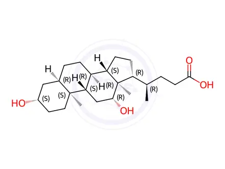 Chemical structure of Ursodeoxycholic Acid Impurity 133