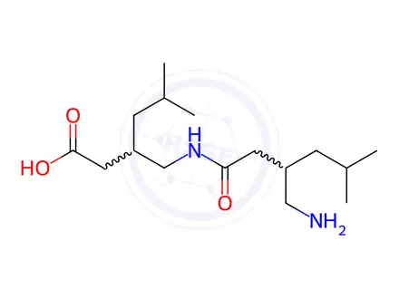 Chemical structure of Rac-Pregabalin Imide Dimer Amide