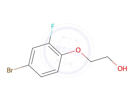 Chemical structure of 2-(4-Bromo-2-fluorophenoxy)ethan-1-ol