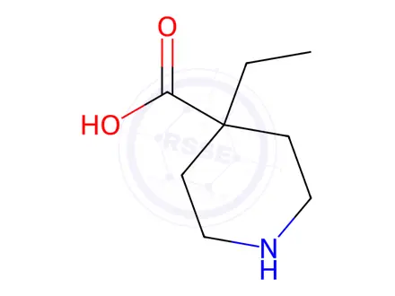 Chemical structure of 4-Ethylpiperidine-4-carboxylic acid hydrochloride