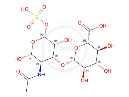 Chemical structure of Chondroitin Sulfate Sodium Salt