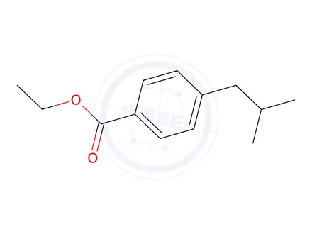 Chemical structure of ethyl 4-isobutylbenzoate