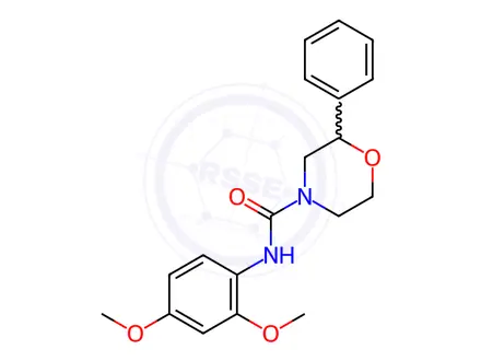 Chemical structure of N-(2,4-Dimethoxyphenyl)-2-phenylmorpholine-4-carboxamide