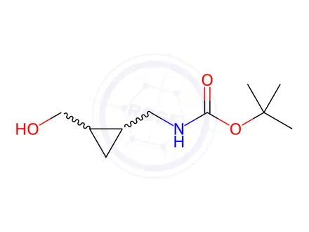 Chemical structure of tert-Butyl ((2-(hydroxymethyl)cyclopropyl)methyl)carbamate