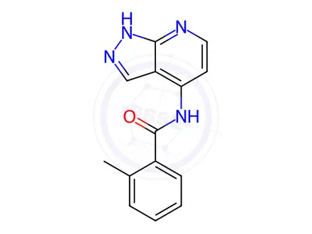 Chemical structure of Benzamide, 2-methyl-N-1H-pyrazolo[3,4-b]pyridin-4-yl-(9CI)