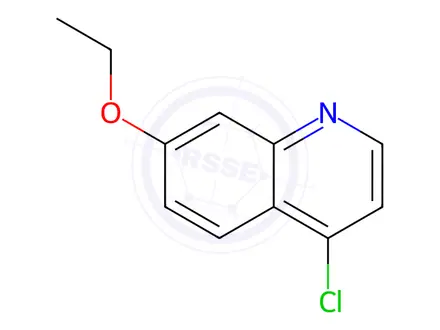 Chemical structure of 4-chloro-7-ethoxyquinoline