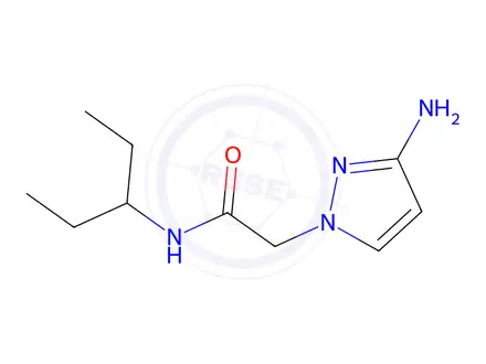 Chemical structure of 2-(3-Amino-1h-pyrazol-1-yl)-N-(pentan-3-yl)acetamide