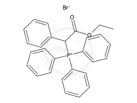 Chemical structure of (2-Ethoxy-2-oxo-1-phenylethyl)triphenylphosphonium bromide
