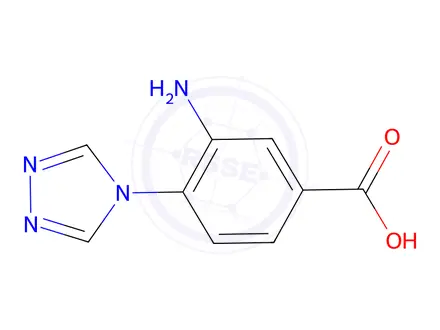 Chemical structure of 3-amino-4-(4H-1,2,4-triazol-4-yl)benzoic acid