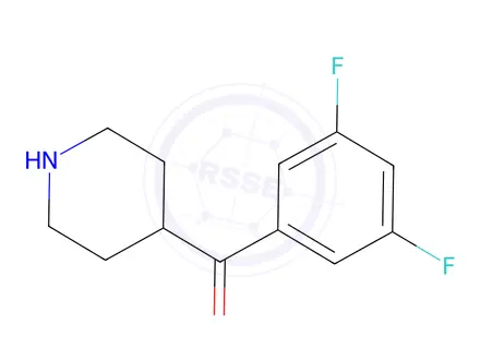 Chemical structure of (3,5-Difluoro-phenyl)-piperidin-4-yl-methanone