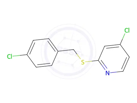 Chemical structure of 4-Chloro-2-((4-chlorobenzyl)thio)pyridine
