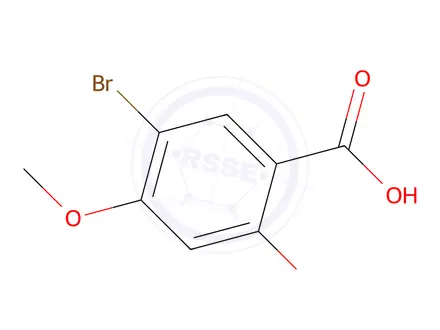 Chemical structure of 2-Bromo-5-hydroxy-4-methoxybenzoic acid