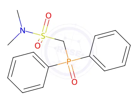 Chemical structure of 1-(Diphenylphosphoryl)-N,N-dimethylmethanesulfonamide