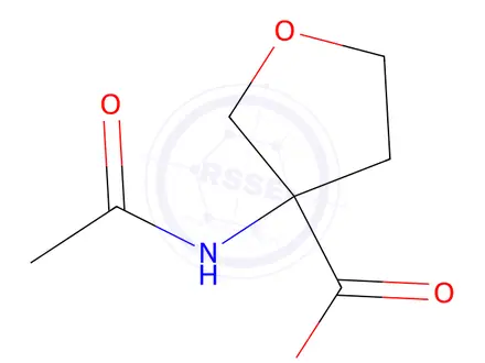 Chemical structure of 3-Acetamidotetrahydrofuran-3-carboxylic acid
