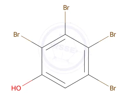 Chemical structure of Phenol, 2,3,4,5-tetrabromo-