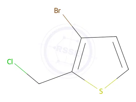Chemical structure of 3-bromo-2-(chloromethyl)thiophene