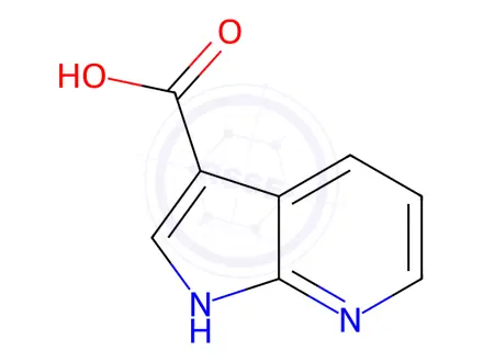 Chemical structure of 1H-pyrrolo[2,3-b]pyridine-3-carboxylic acid