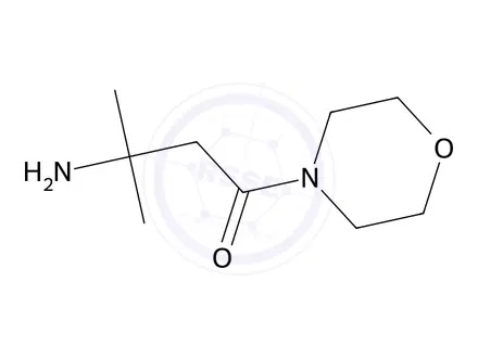 Chemical structure of 3-Amino-3-methyl-1-morpholinobutan-1-one