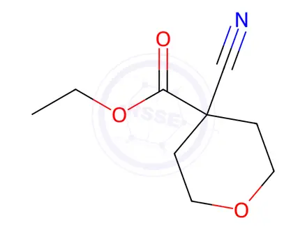 Chemical structure of Ethyl 4-cyanotetrahydro-2H-pyran-4-carboxylate