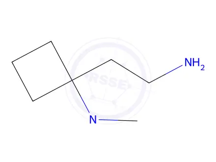 Chemical structure of 1-(2-aminoethyl)-n,n-dimethylcyclobutan-1-amine