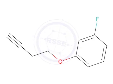 Chemical structure of 1-(But-3-yn-1-yloxy)-3-fluorobenzene