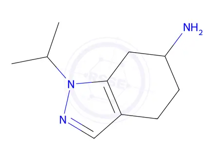 Chemical structure of 1-(propan-2-yl)-4,5,6,7-tetrahydro-1H-indazol-6-amine