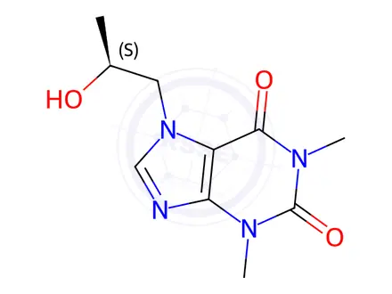 Chemical structure of (S)-Proxyphylline