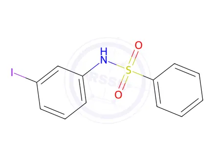 Chemical structure of N-(3-Iodophenyl)benzenesulfonamide