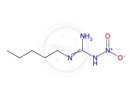 Chemical structure of N-AMYL-N'-NITROGUANIDINE