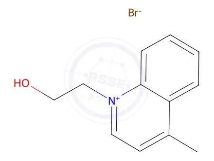 Chemical structure of 1-(2-Hydroxyethyl)lepidinium Bromide