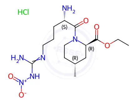 Chemical structure of Argatroban Impurity D(Hydrochloride)