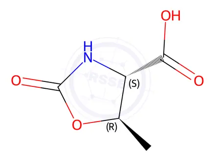Chemical structure of (4S,5R)-5-Methyl-2-oxooxazolidine-4-carboxylic acid