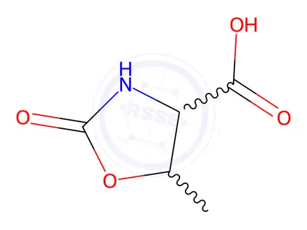 Chemical structure of 5-Methyl-2-oxooxazolidine-4-carboxylic acid