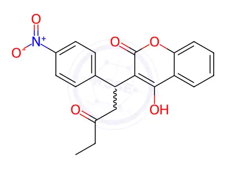 Chemical structure of Acenocoumarol Impurity 10