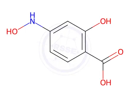 Chemical structure of Salicylic acid, 4-(hydroxyamino)-(7CI,8CI)