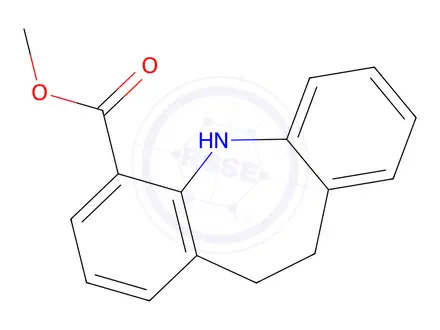 Chemical structure of Methyl 10,11-dihydro-5H-dibenzo[b,f]azepine-4-carboxylate