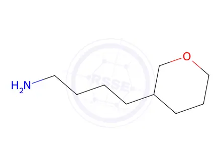 Chemical structure of 4-(Tetrahydro-2h-pyran-3-yl)butan-1-amine