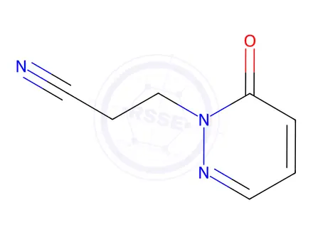 Chemical structure of 3-(6-Oxopyridazin-1(6h)-yl)propanenitrile