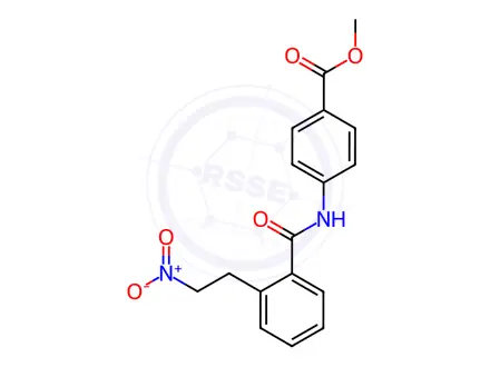 Chemical structure of METHYL 4-([2-(2-NITROETHYL)BENZOYL]AMINO)BENZENECARBOXYLATE
