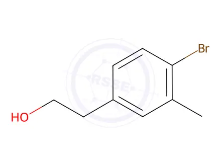 Chemical structure of 2-(4-Bromo-3-methylphenyl)ethan-1-ol
