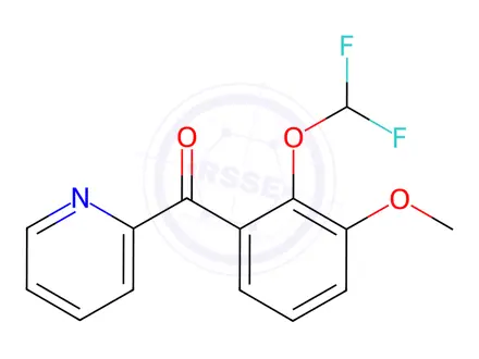 Chemical structure of 2-(2-(Difluoromethoxy)-3-methoxybenzoyl)pyridine